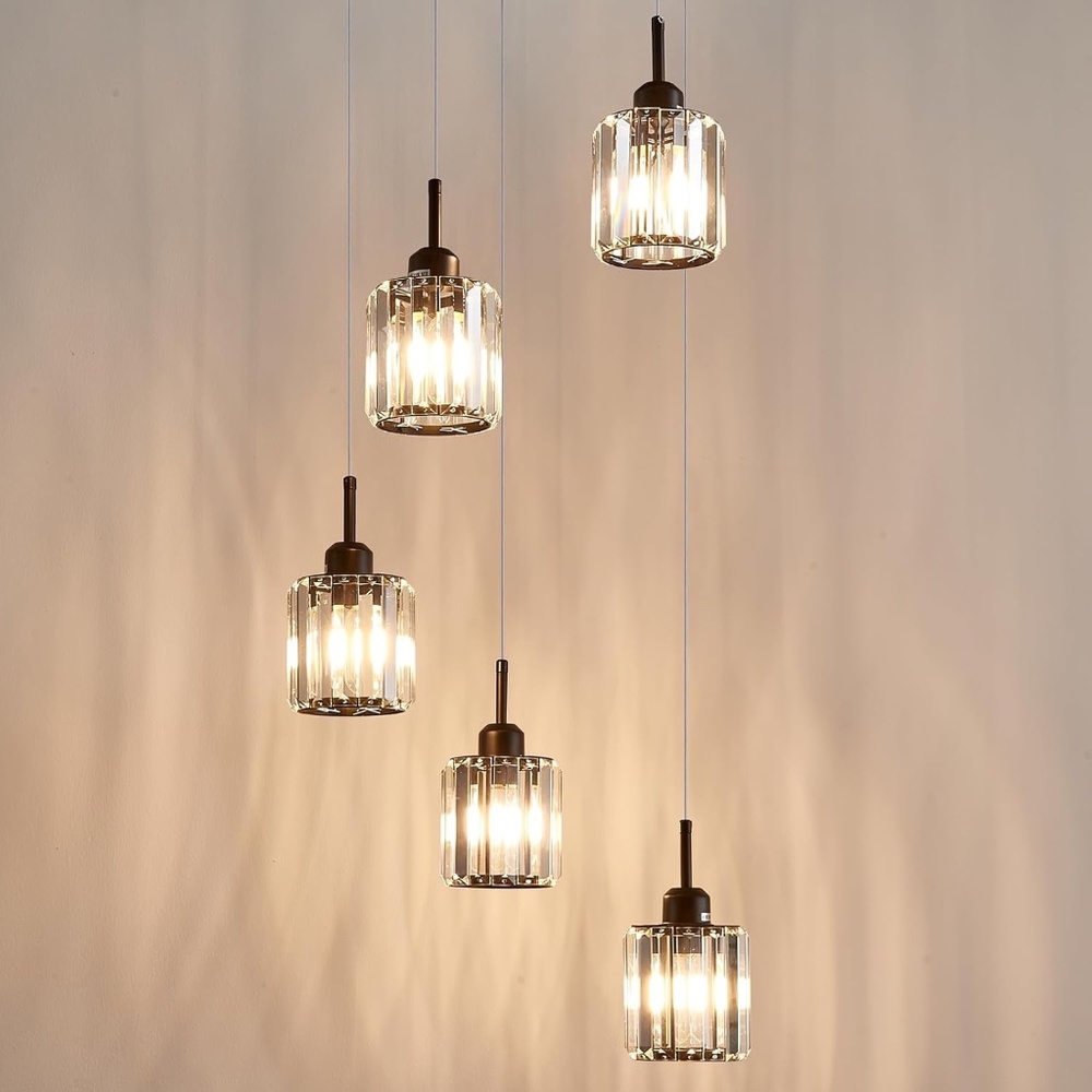 NEW IN BOX: 5-Light Cluster Pendant Chandelier